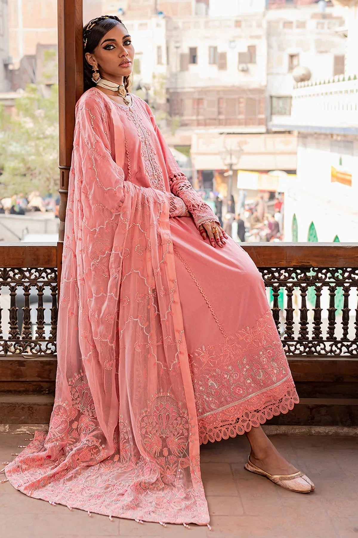 Nureh | Lawn Jacquard | NS-76 - Aqsa Fabrics