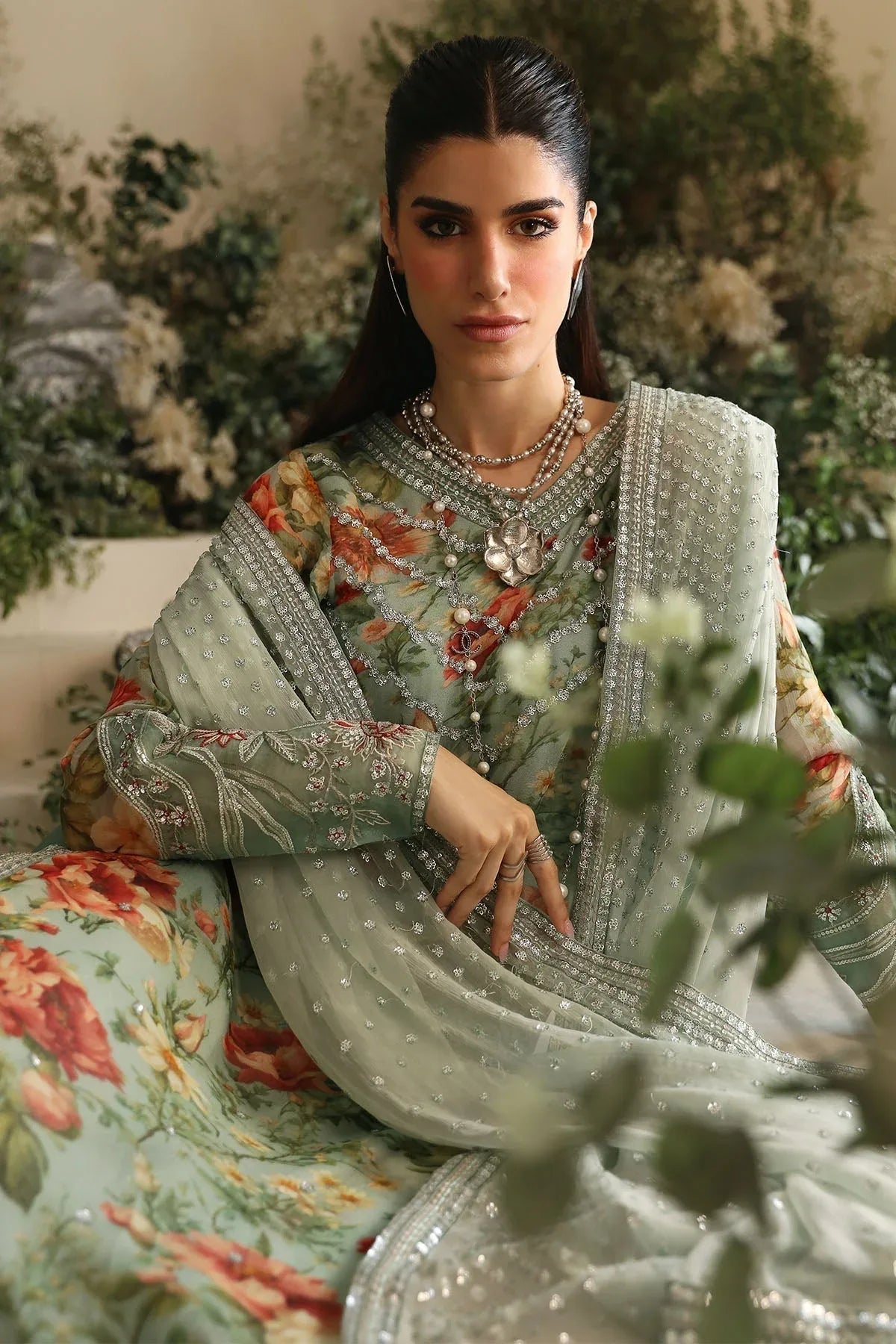 Nureh | Amaya Formals | AM-02 - Aqsa Fabrics