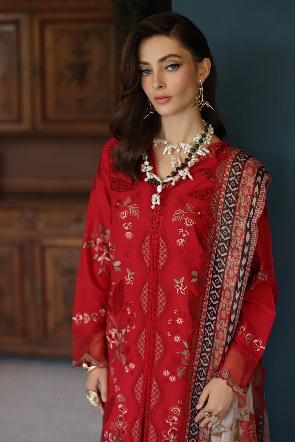 Nureh | Maya Lawn | NS-157 - Aqsa Fabrics