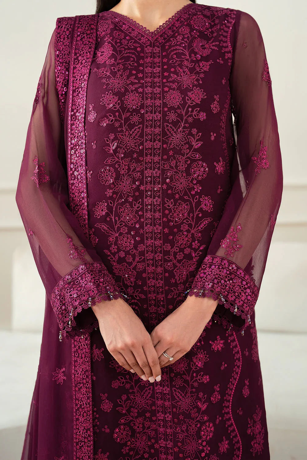 Farasha | Essence Formals 25 | Regal Violet - Aqsa Fabrics