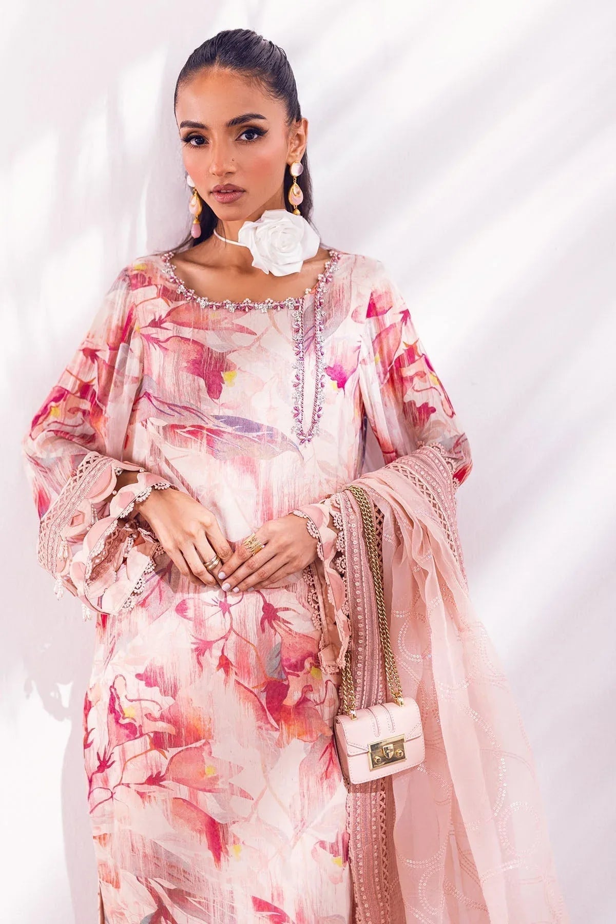 Nureh | Ballerina Formals | OAK MIST - Aqsa Fabrics