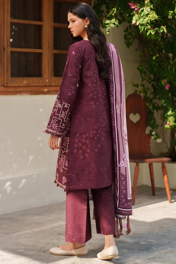 Farasha | Meline Premium Viscose 25 | Mauve Cream - Aqsa Fabrics