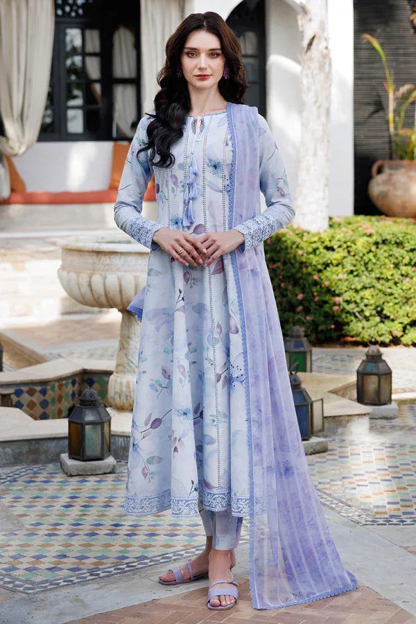 Farasha | Printed Essentials | Sky Breeze - Aqsa Fabrics
