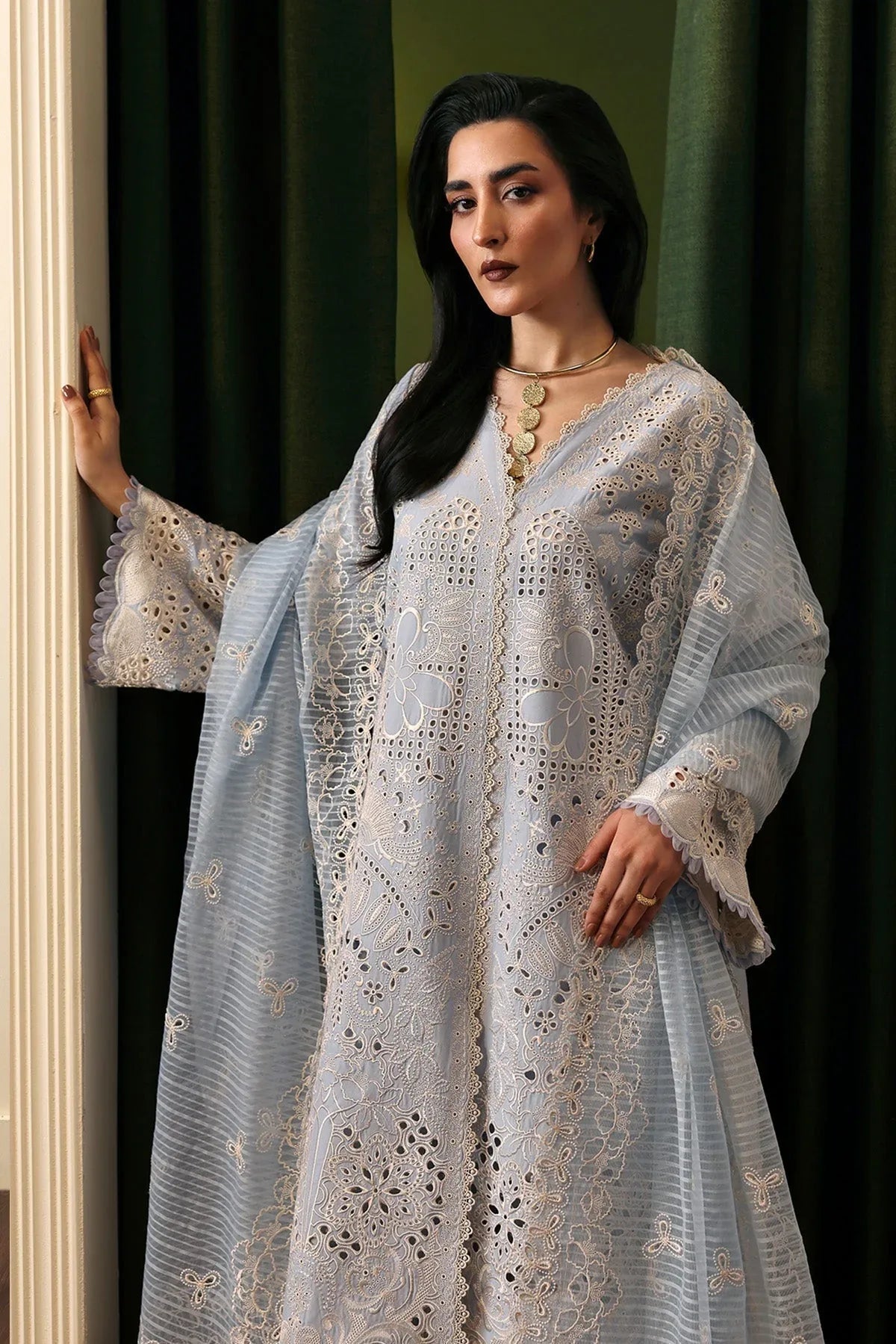 Afrozeh | Rhythm RTW | Crimsal - Aqsa Fabrics