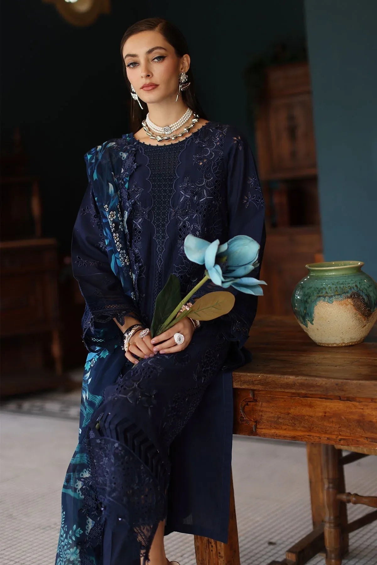 Nureh | Maya Lawn | NS-158 - Aqsa Fabrics