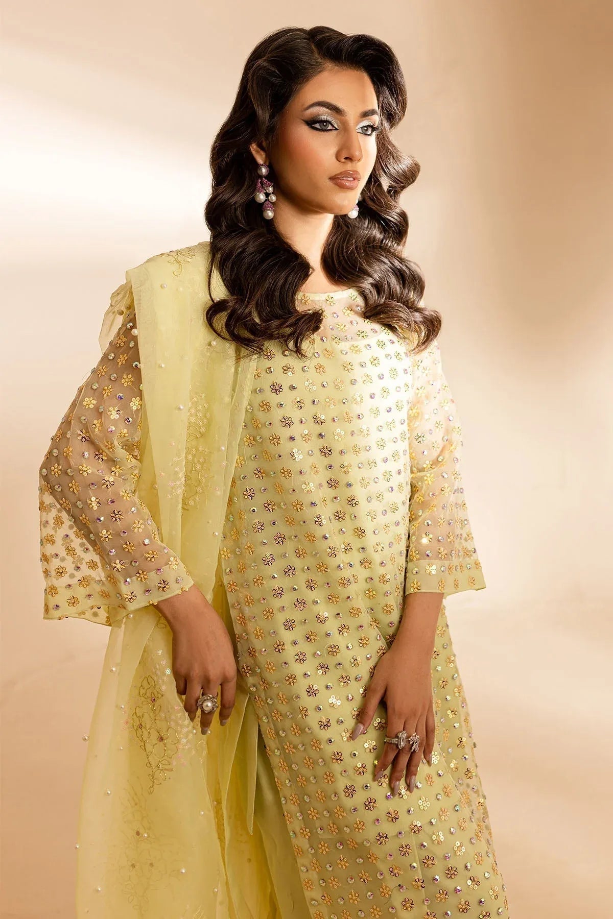 Nureh | Tiny Twinkles | TW-04 GLOSS BOSS - Aqsa Fabrics