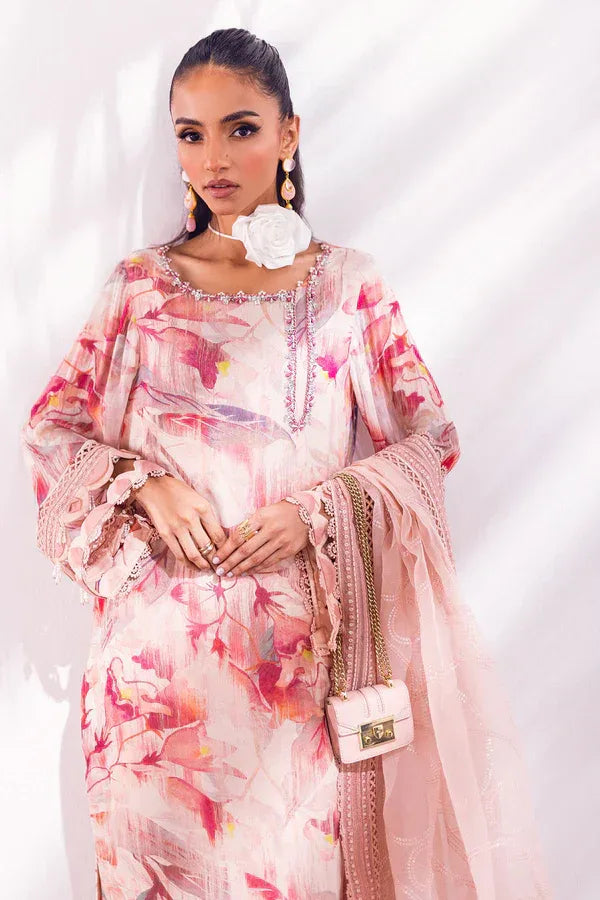 Nureh | Ballerina Formals | Oak Mist - Aqsa Fabrics