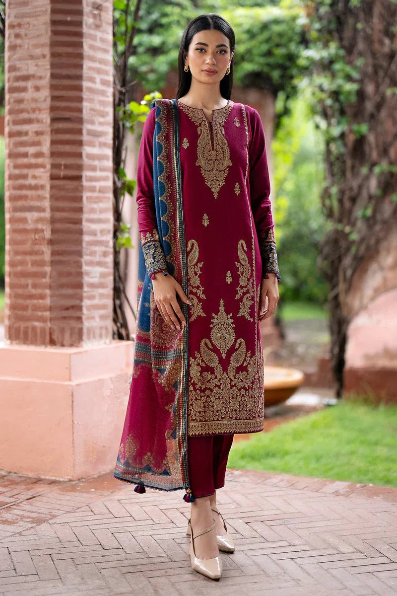 Jazmin | Winter Edition 24 | KHADDAR UW-0069 - Aqsa Fabrics