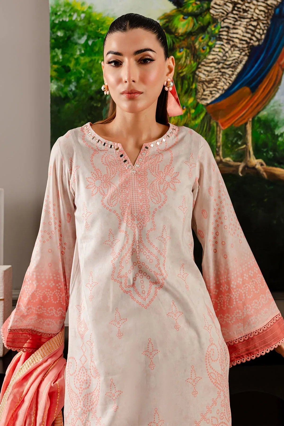 Nureh | Printed lawn 25 | SP-108 - Aqsa Fabrics