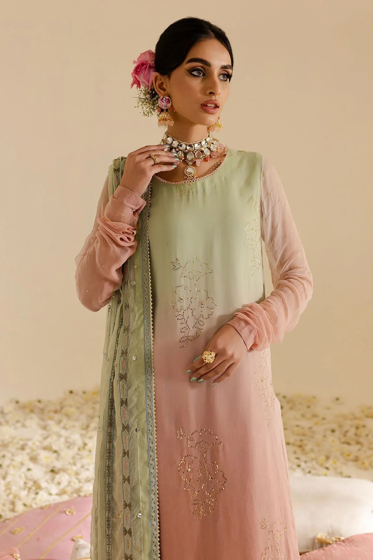 Nureh | Mukeshkari Formals | MK-07 - Aqsa Fabrics