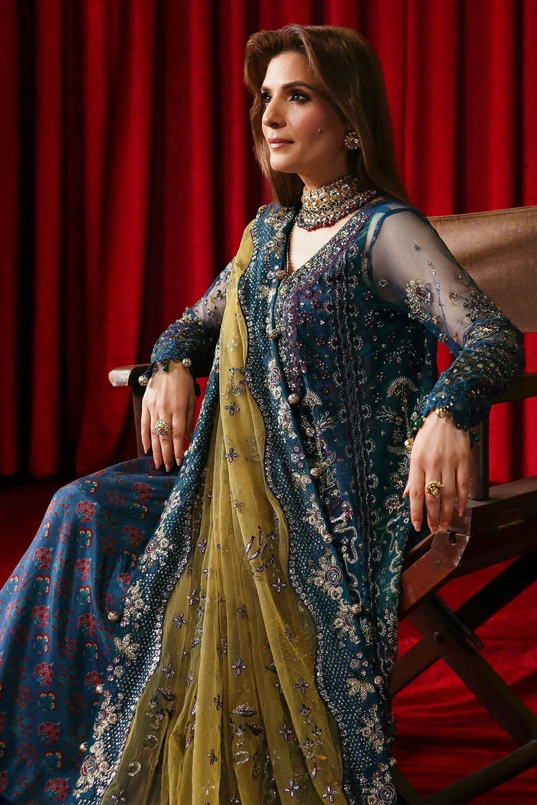 Nureh | Jhoomro 25' | NL-84 Resham - Aqsa Fabrics