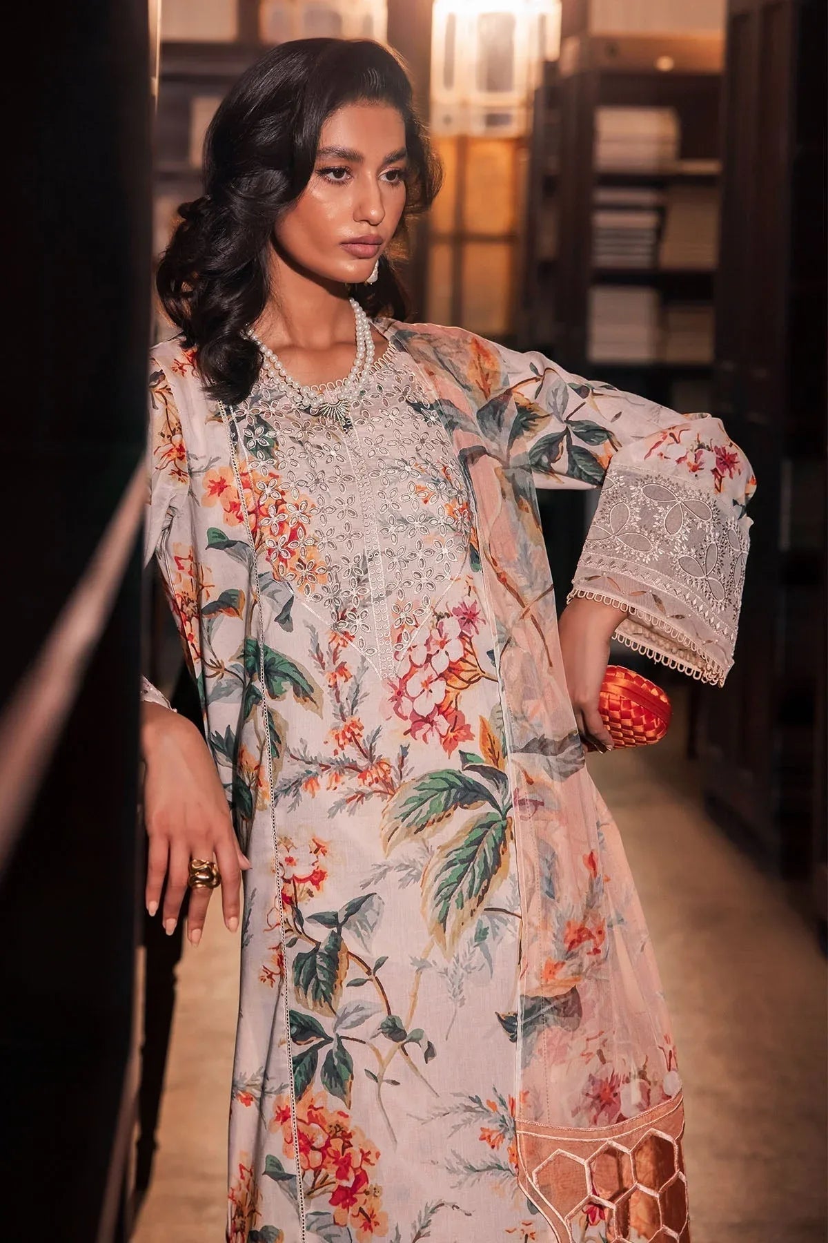 Nureh | Glam Girl Lawn | GL-13 - Aqsa Fabrics