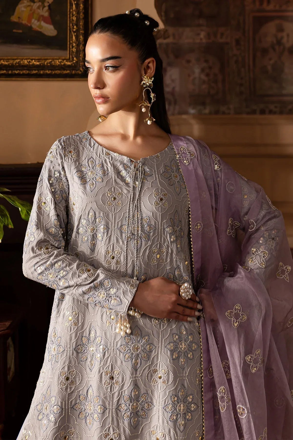 Nureh | Nur Mahal | NE-142 - Aqsa Fabrics