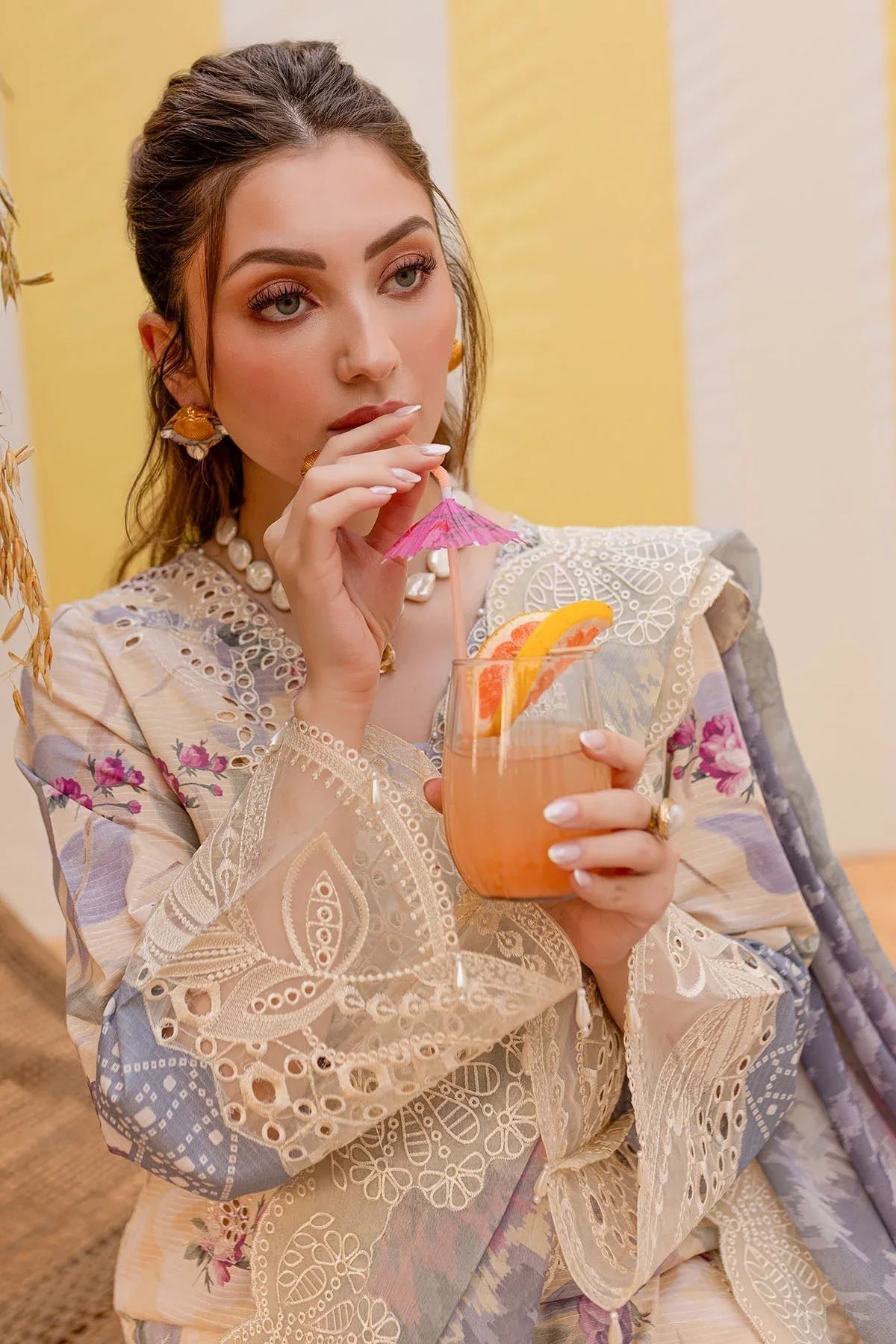 Nureh | Gardenia Lawn 25 | NSG-177 - Aqsa Fabrics
