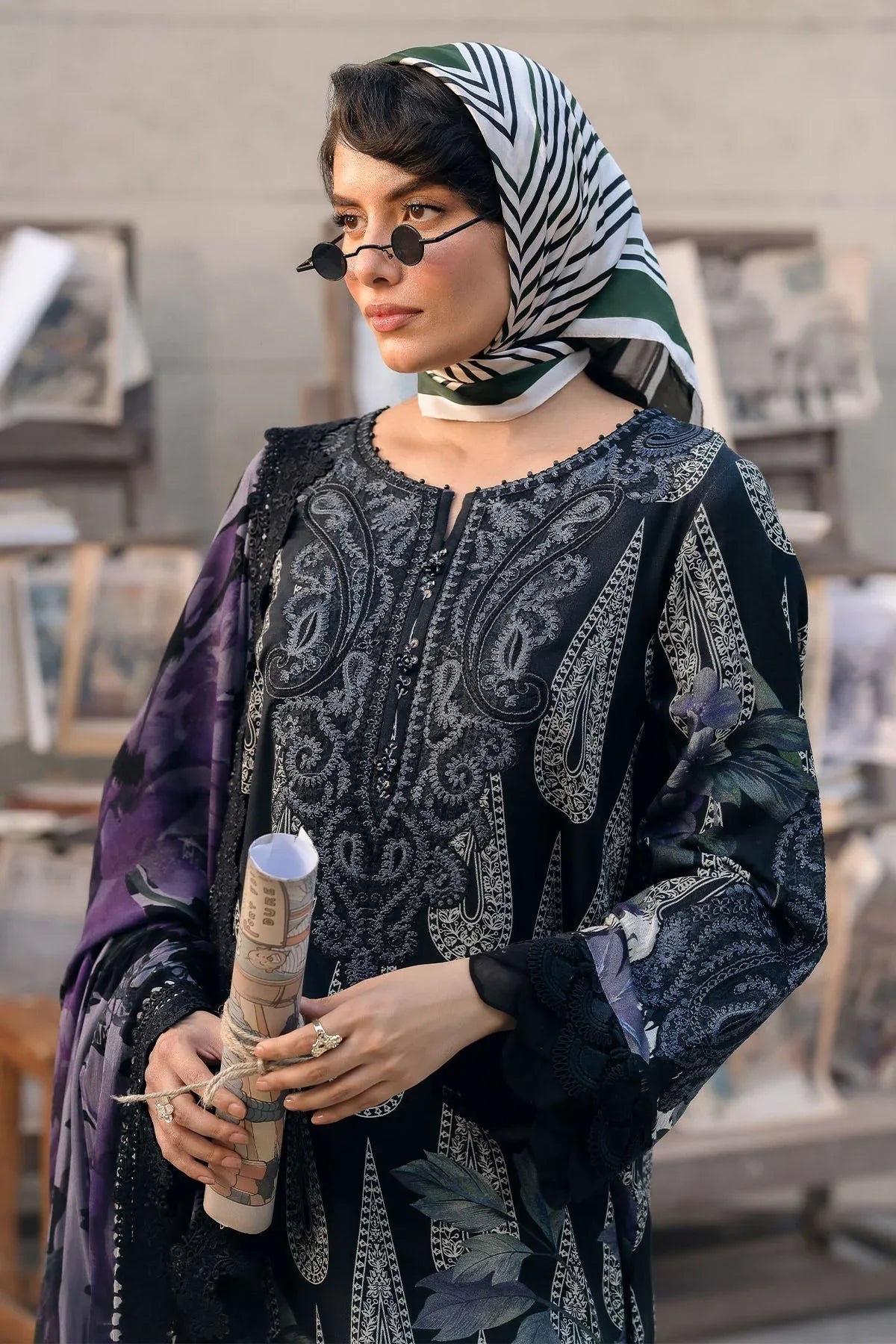 Nureh | Glam Girl Lawn | GL-19 - Aqsa Fabrics