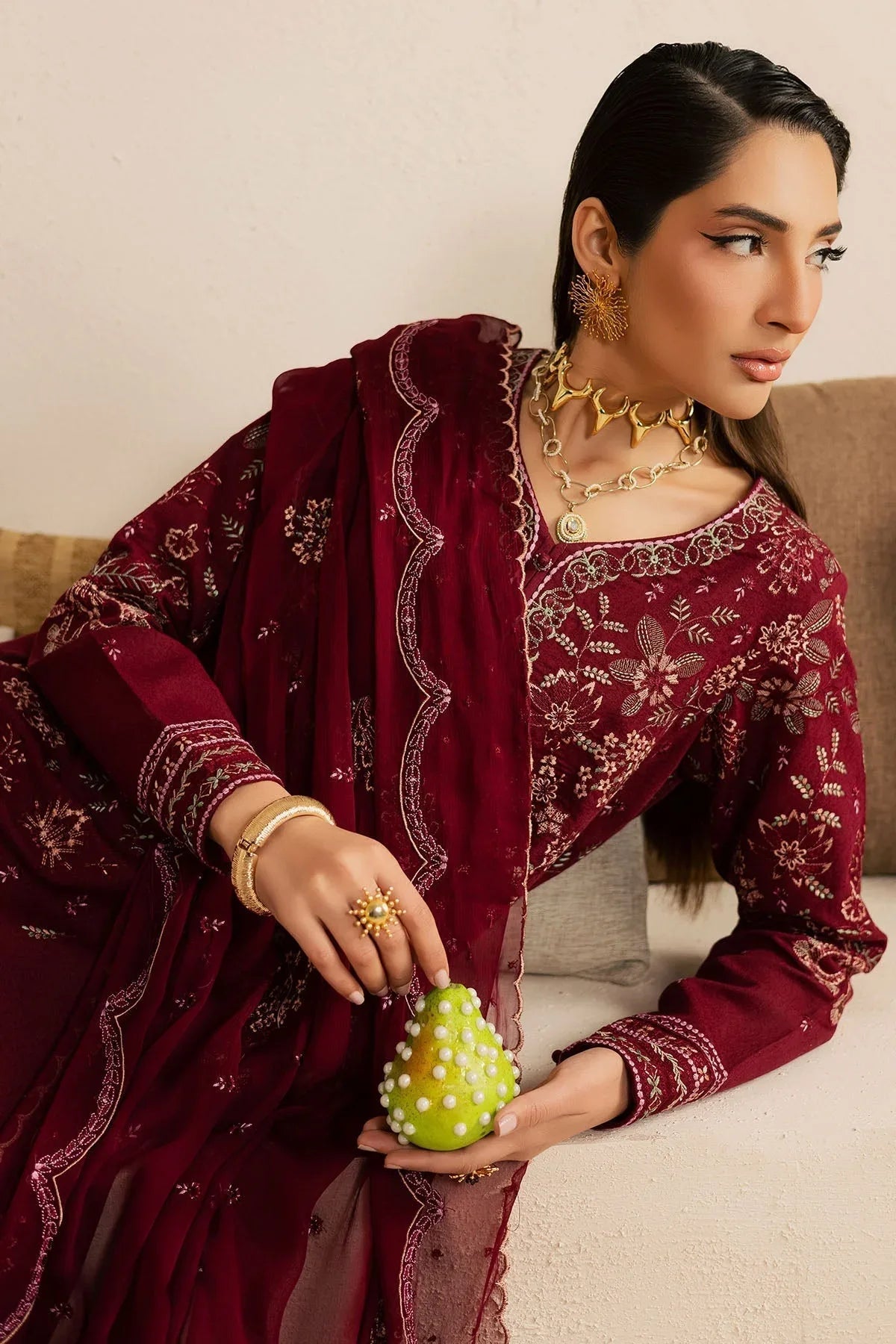 Nureh | Karandi Collection | NE-219 - Aqsa Fabrics