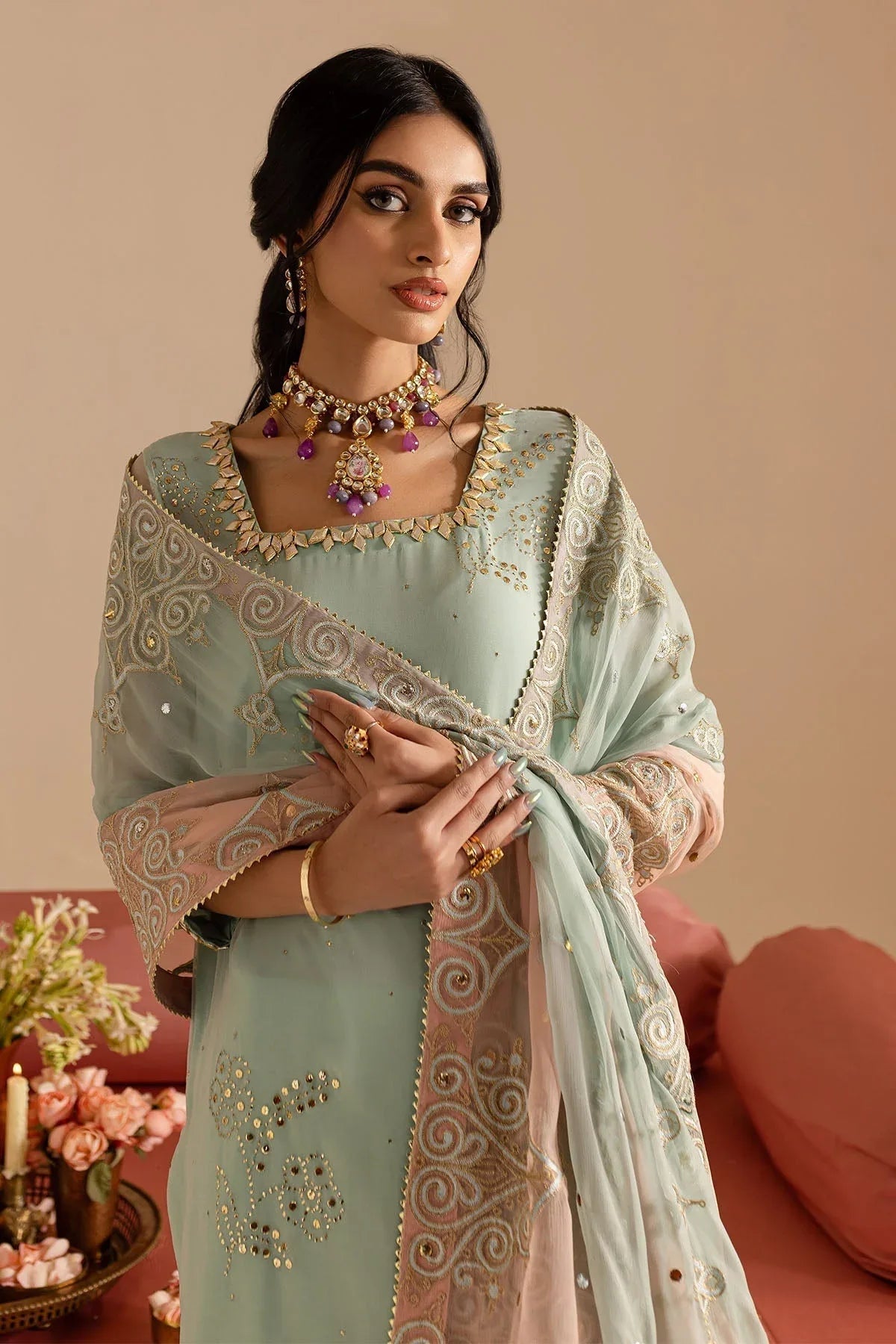 Nureh | Mukeshkari Formals | MK-11 - Aqsa Fabrics