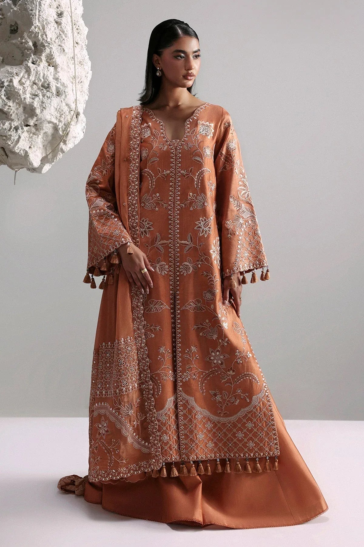 Afrozeh | Slate Ready to Wear | Anastaria - Aqsa Fabrics