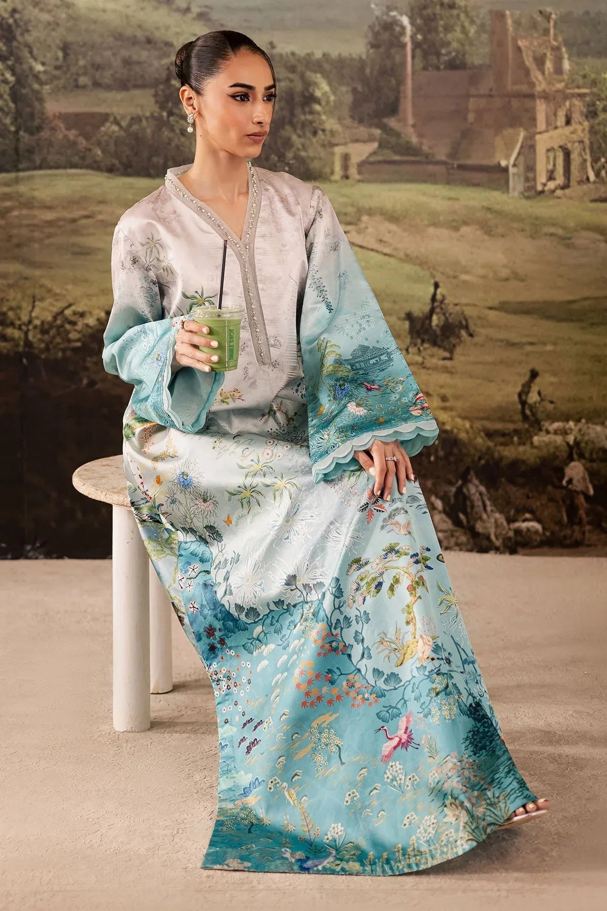 Nureh | Shades of Winter | NP-672 - Aqsa Fabrics