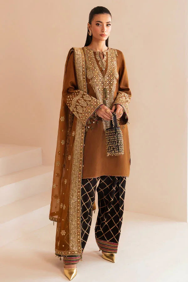Jazmin | Formals Collection | Raw Silk UR-7037 - Aqsa Fabrics