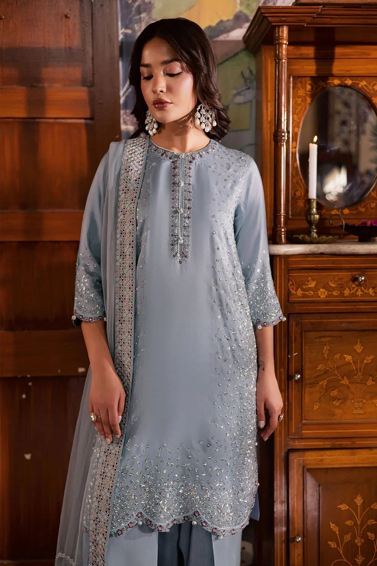Nureh | Nur Mahal | NE-195 - Aqsa Fabrics
