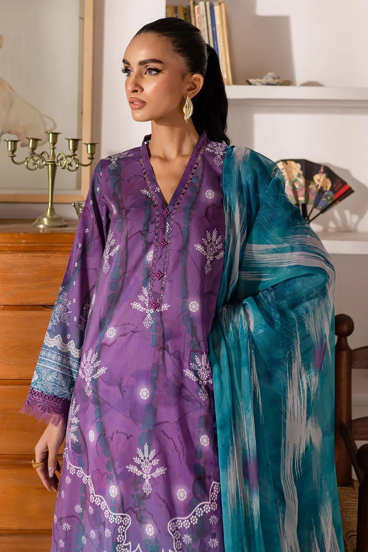 Nureh | Printed Lawn 25 | SP-149 - Aqsa Fabrics