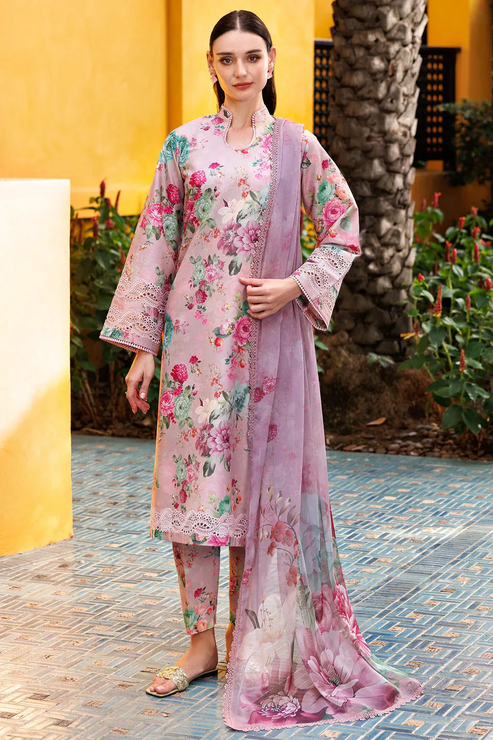 Farasha | Printed Essentials | Spring Muse - Aqsa Fabrics