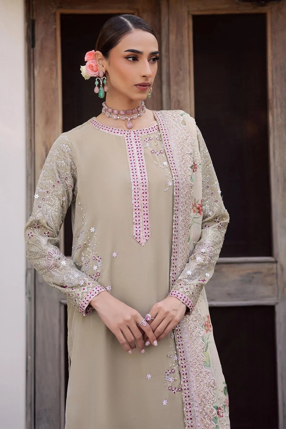 Nureh | Maya Velvet | NW-119 - Aqsa Fabrics