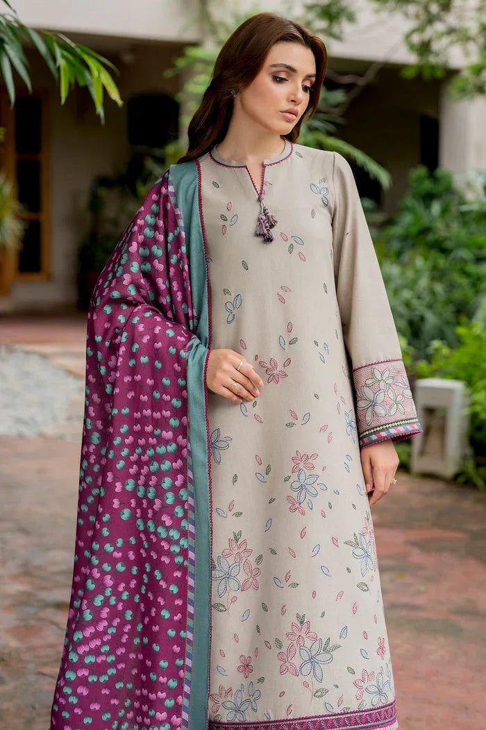 Jazmin | Winter Edition 24 | KHADDAR UW-0052 - Aqsa Fabrics