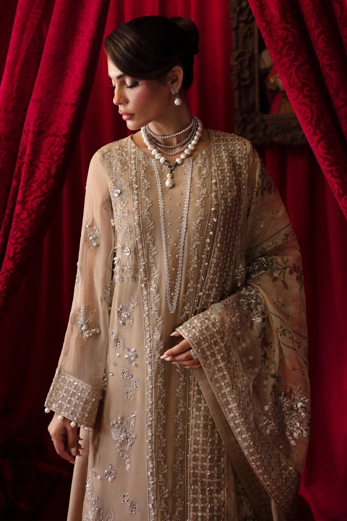 Nureh | Elanora Formal 24 | NEL-48-Cherine - Aqsa Fabrics