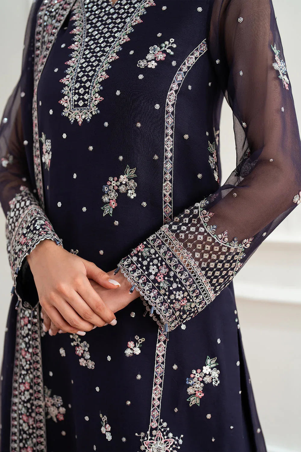 Farasha | Essence Formals 25 | Serene Wave - Aqsa Fabrics