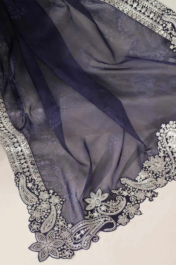 Farasha | Fiorella Formals | Blue Dazzle - Aqsa Fabrics