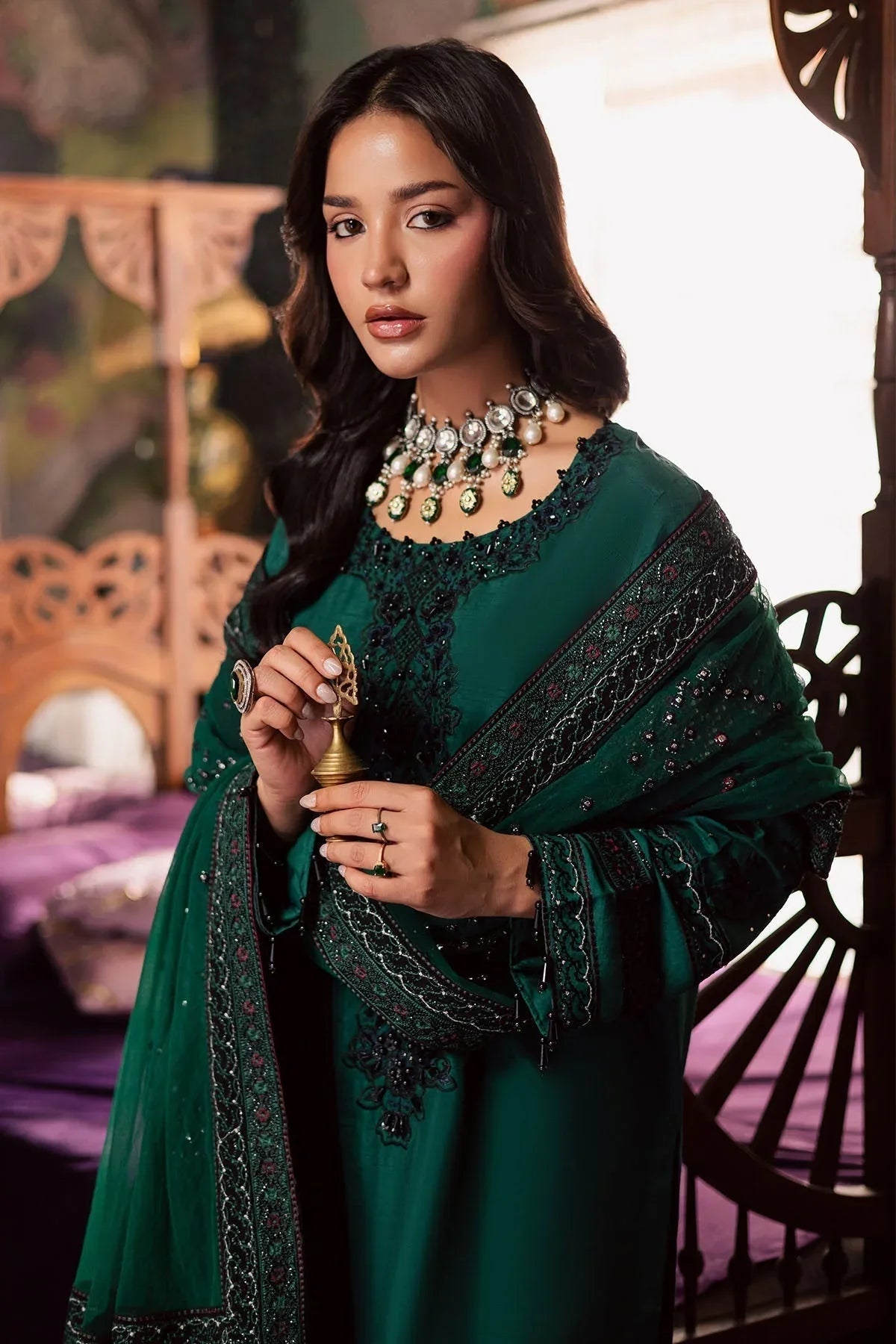 Nureh | Nur Mahal | NE-196 - Aqsa Fabrics