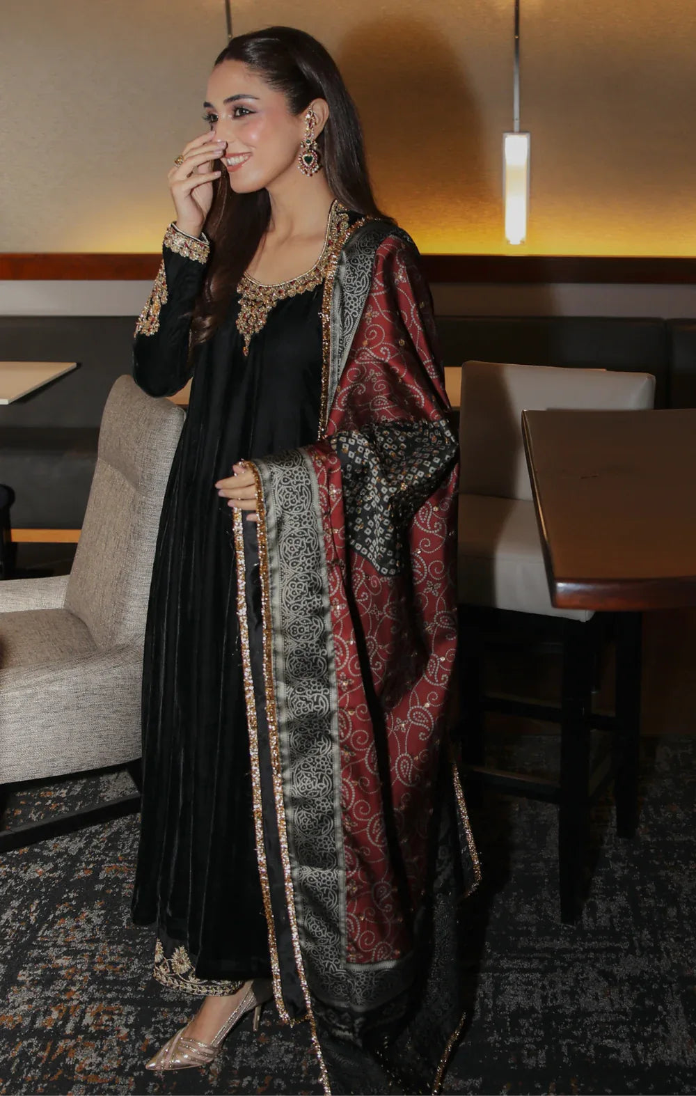 Maya | Viola Luxe Velvet 25 | SURMAI - Aqsa Fabrics