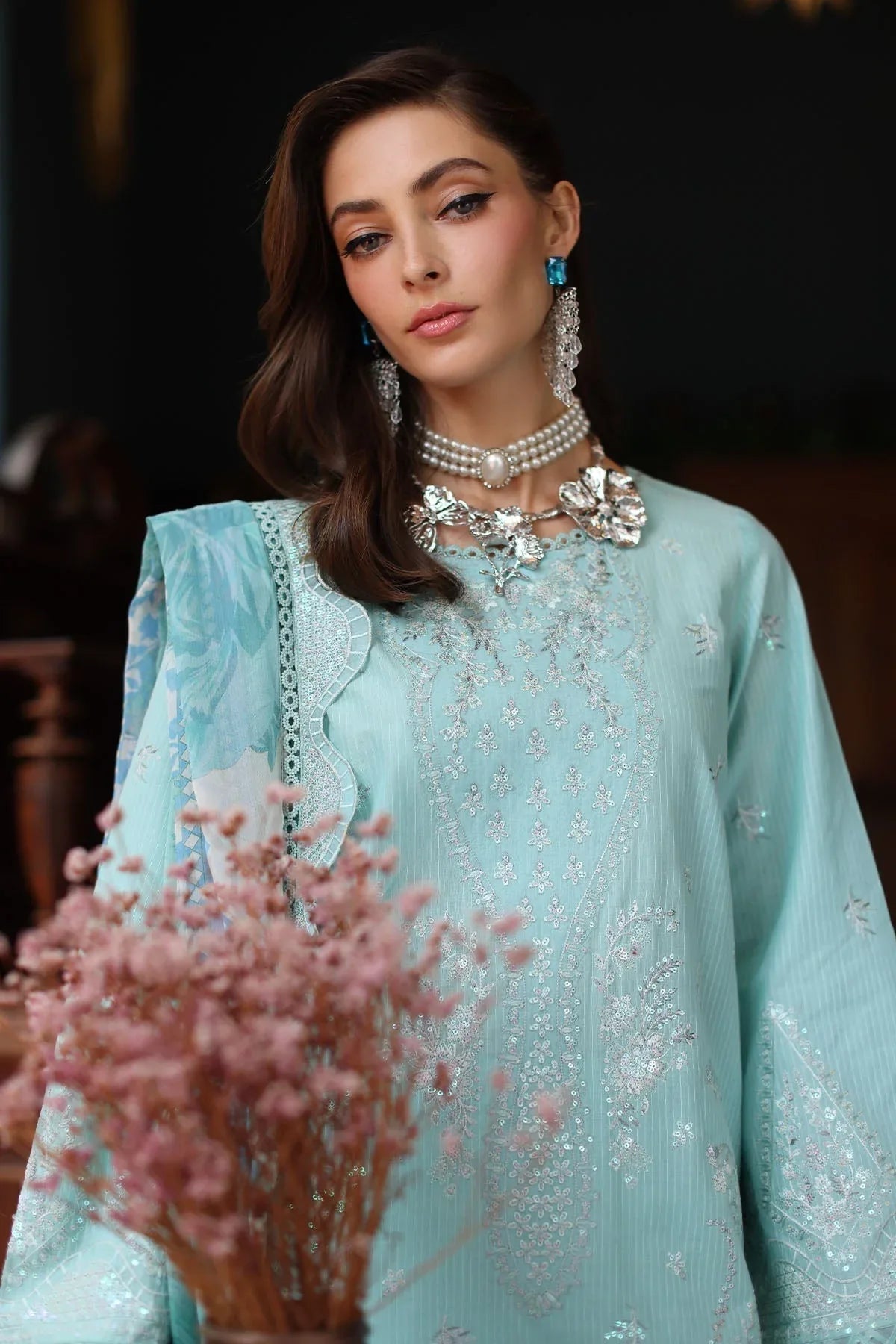Nureh | Maya Lawn | NS-156 - Aqsa Fabrics