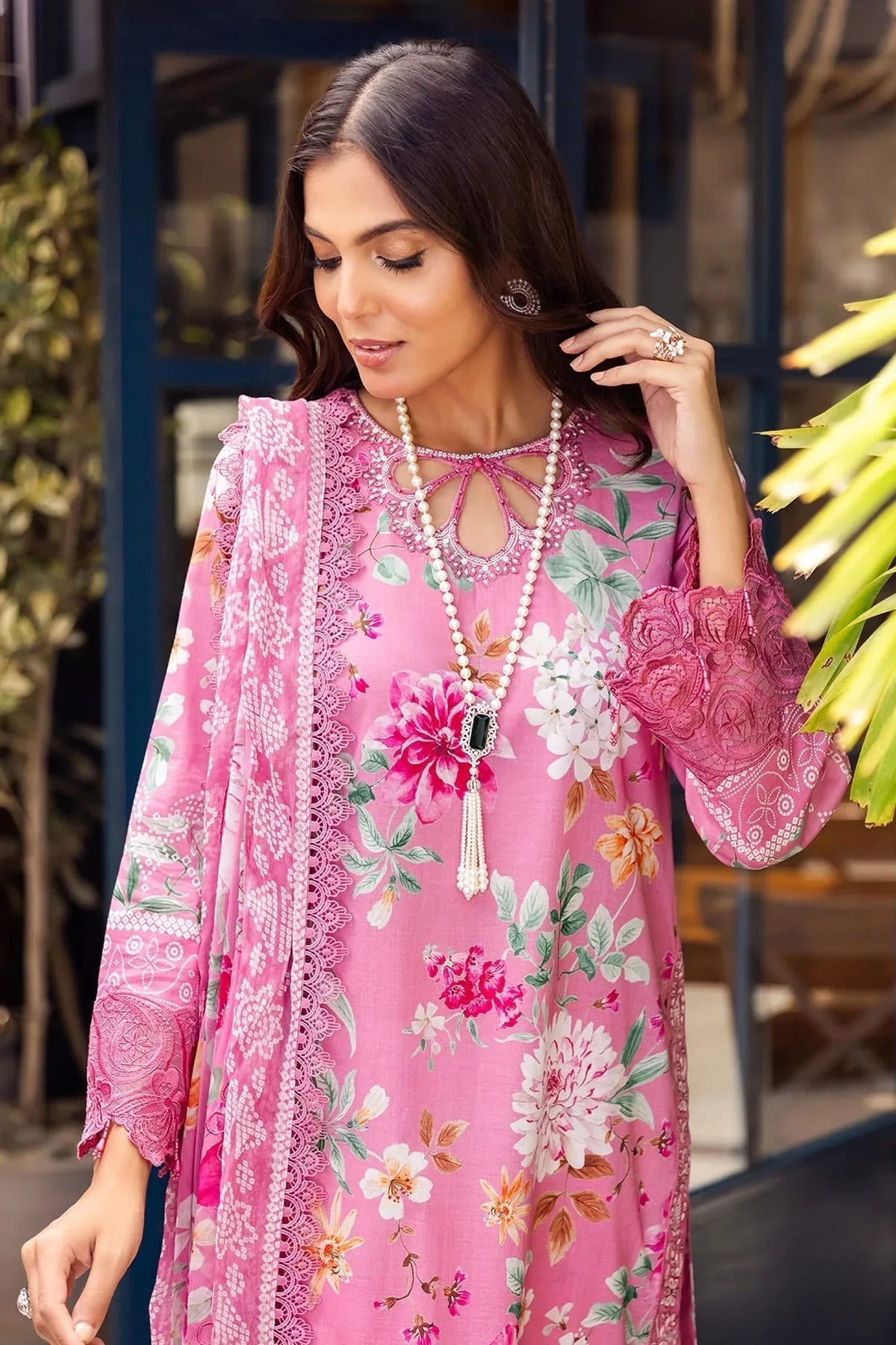 Nureh | Glam Girl Lawn | GL-01 - Aqsa Fabrics