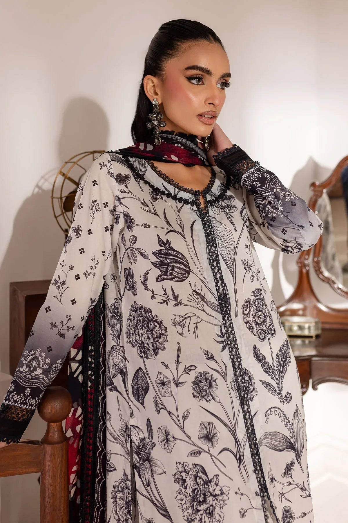 Nureh | Printed Lawn 25 | SP-144 - Aqsa Fabrics