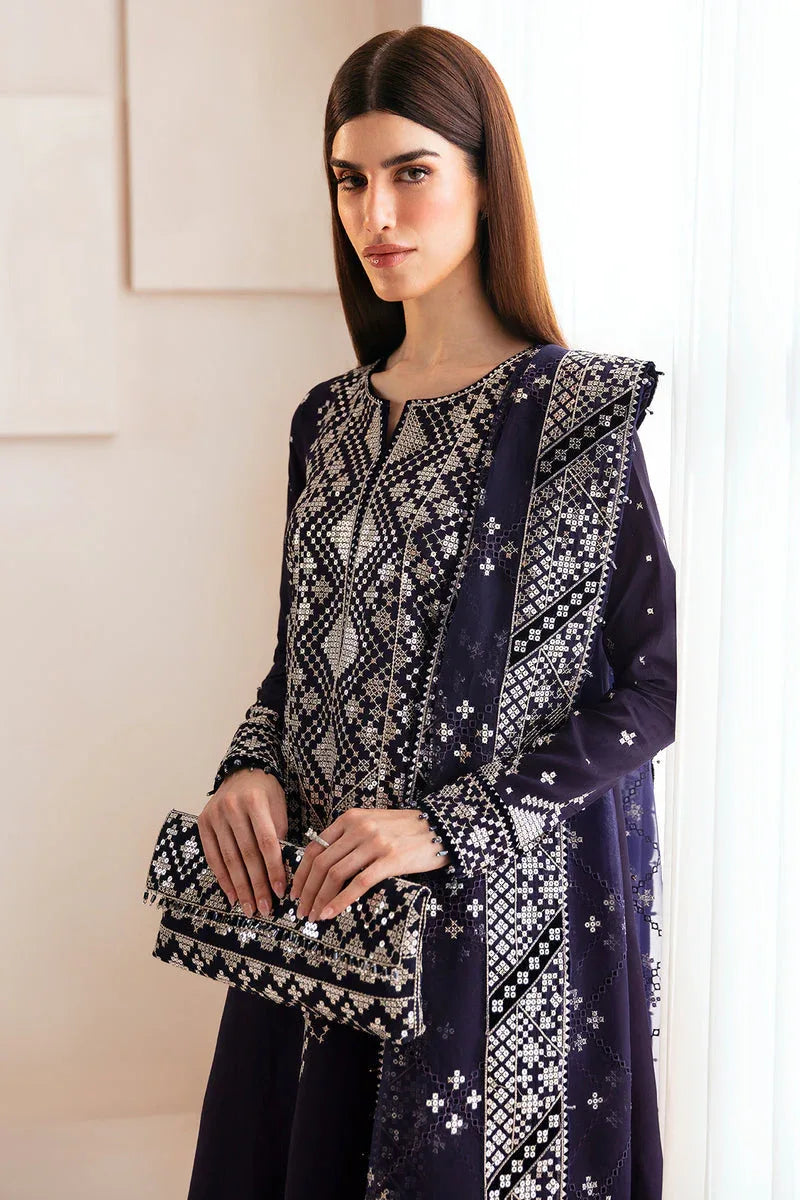 Jazmin | Formals Collection | Raw Silk UR-7030 - Aqsa Fabrics