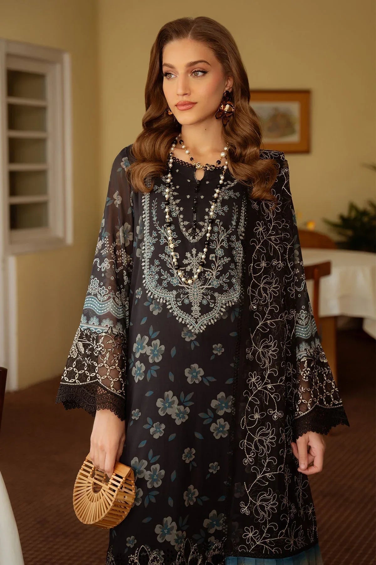 Nureh | Maya Swiss Lawn | NS-151 - Aqsa Fabrics