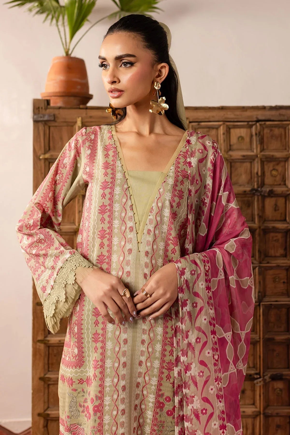 Nureh | Printed lawn 25 | SP-141 - Aqsa Fabrics