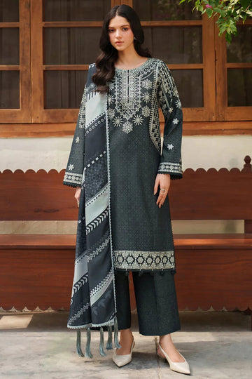 Farasha | Meline Premium Viscose 25 | Slate Gray - Aqsa Fabrics
