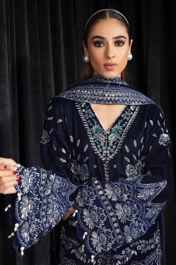 Nureh | Maya Velvet 23 | Safeena - Aqsa Fabrics