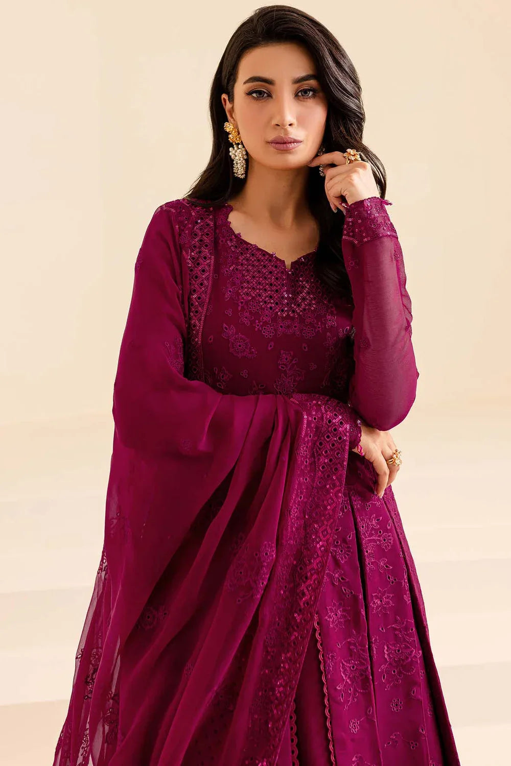 Farasha | Lumiere Formals | Mystic Mauve - Aqsa Fabrics