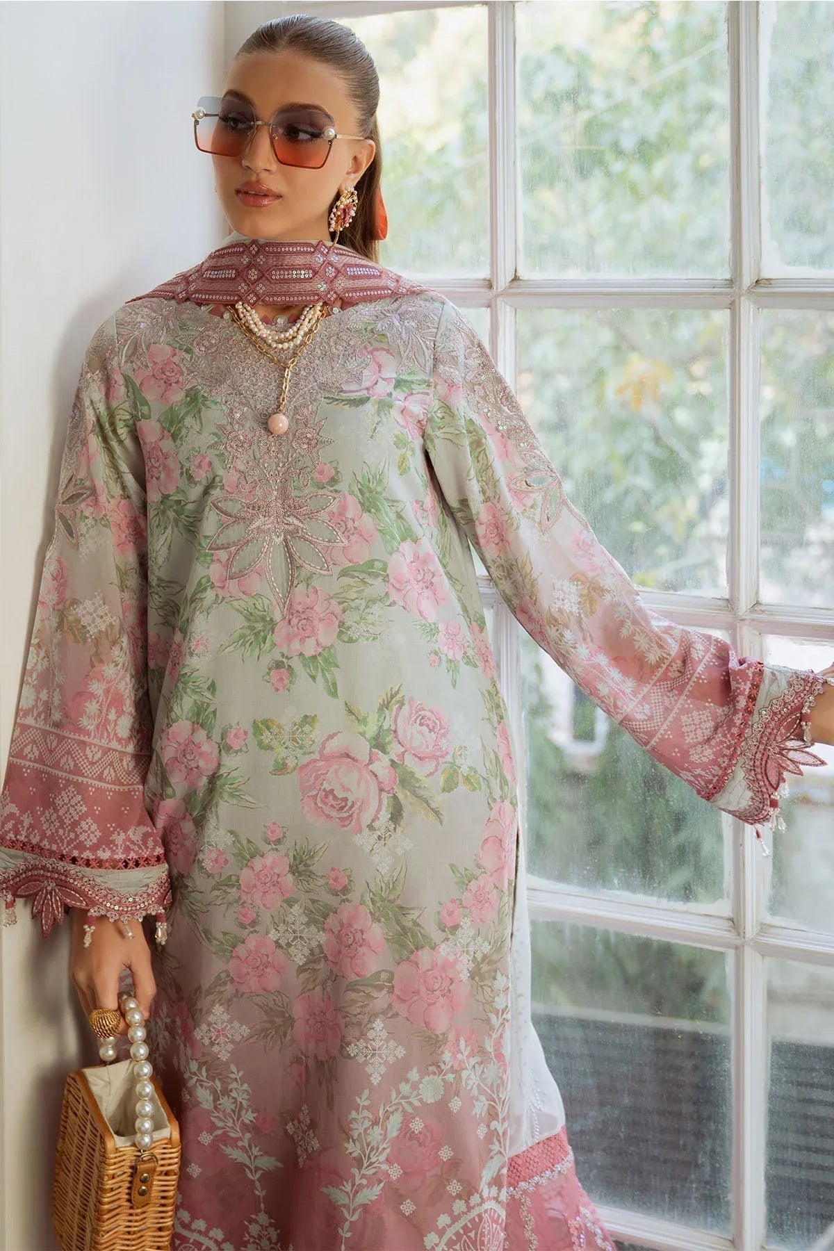 Nureh | Maya Swiss Lawn | NS-147 - Aqsa Fabrics