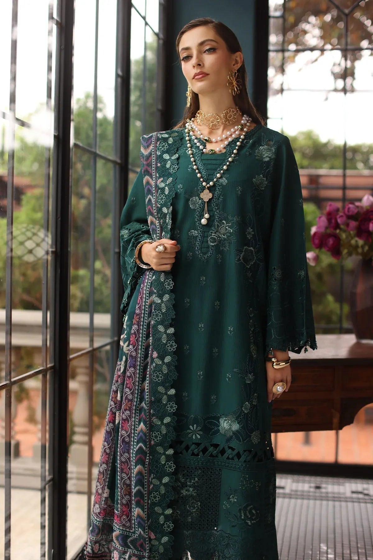 Nureh | Maya Lawn | NS-154 - Aqsa Fabrics