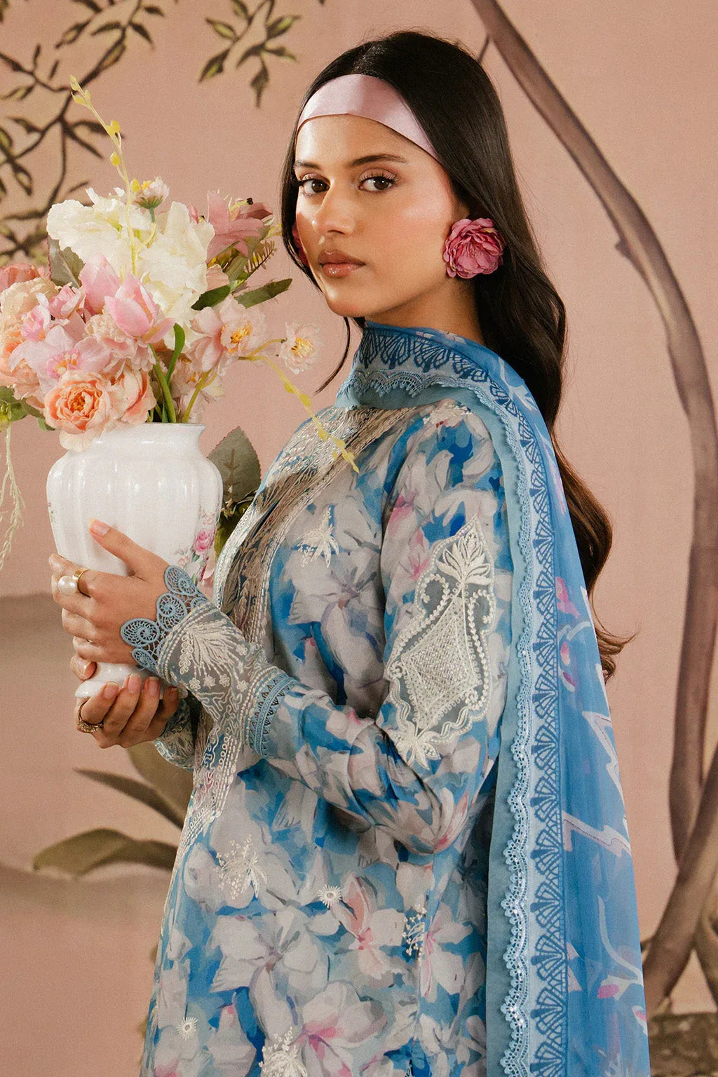 Ayzel | Armelia Printed Lawn 25 | Scilla - Aqsa Fabrics