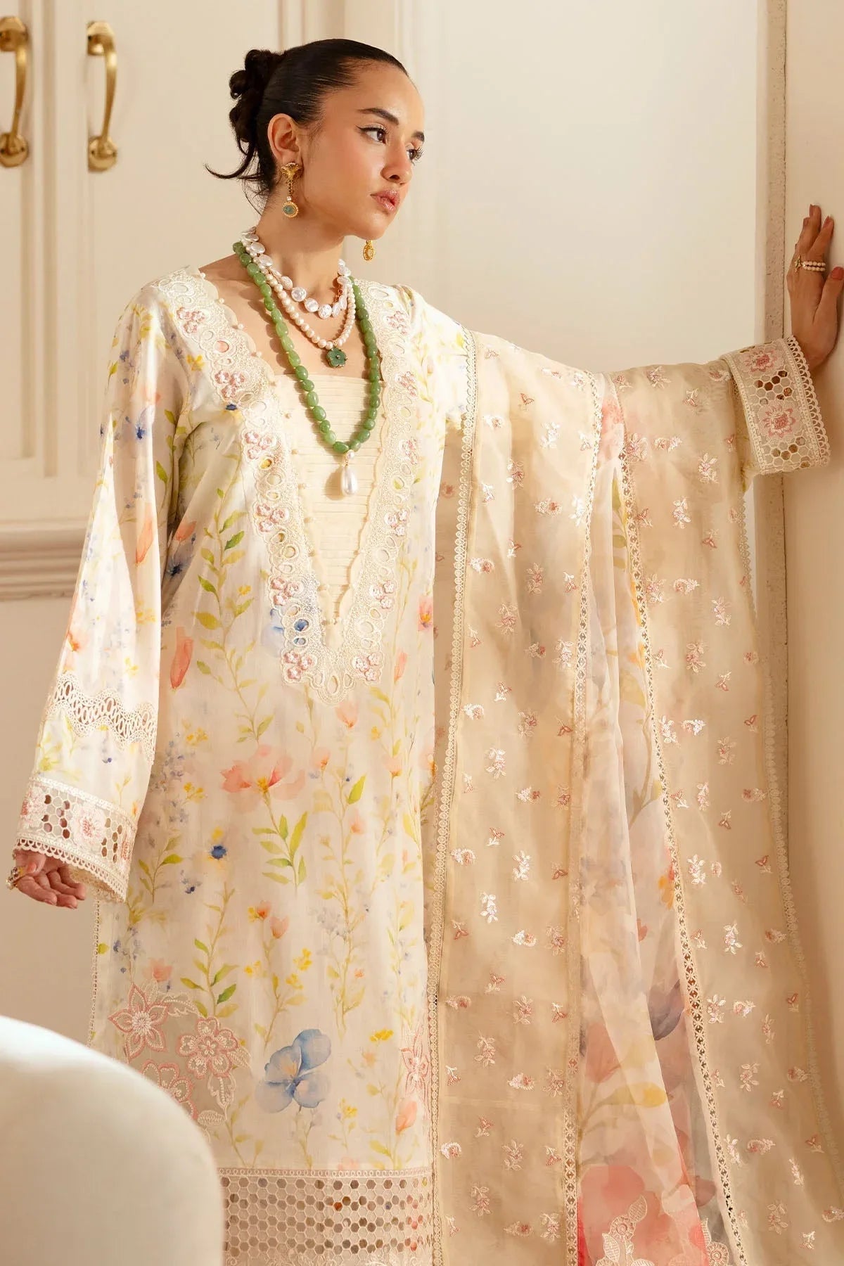 Nureh | Feya Eid Lawn | FE-02 - Aqsa Fabrics