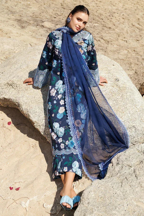 Farasha | Printed Essentials | Floral Blush - Aqsa Fabrics
