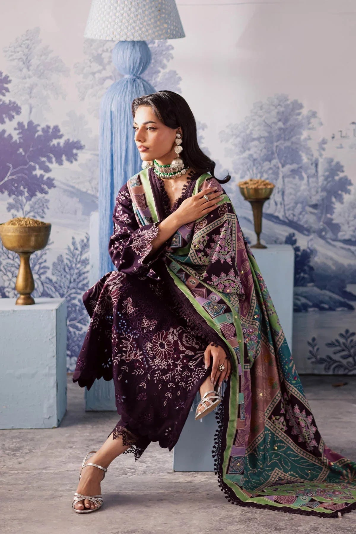 Nureh | Bazaar Luxe 25 | NE-208 - Aqsa Fabrics