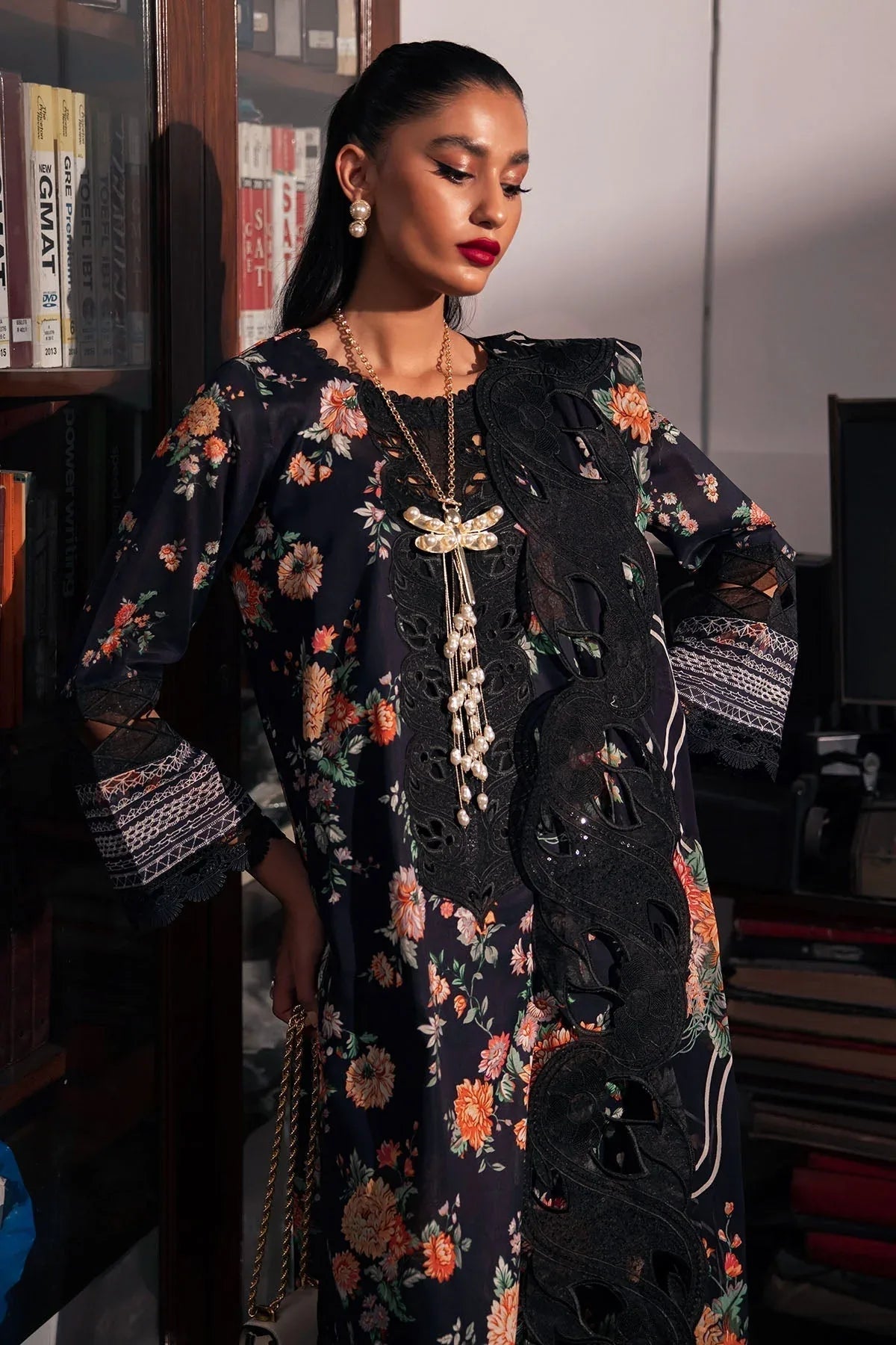 Nureh | Glam Girl Lawn | GL-18 - Aqsa Fabrics